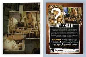 Vaccine #?-7 Lost Season 2 Inkworks 2006 Puzzle Trading Card - Picture 1 of 1