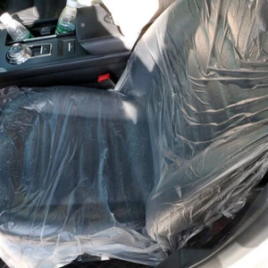 20 PIEZAS Fundas de asiento de automóvil desechables Funda universal de plástico cojín automático Transparente - Imagen 1 de 10