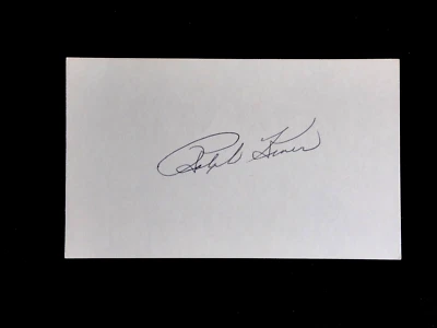 RALPH KINER BECKETT CERTIFIED AUTHENTIC SIGNED INDEX CARD AUTOGRAPHED HOF AUTO - Image 1 of 3