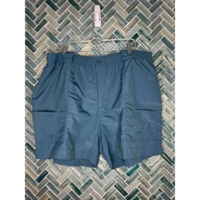 MENS AFTCO OCEAN BLUE ELASTIC WAIST CARGO BOATING ORIGINAL FISHING SHORTS 44 - Image 1 of 4