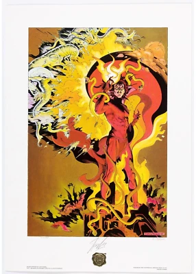 🔥Impresión "Majestic Mephisto" firmada por STAN LEE y P. Craig Russell Marvel, 1988 Foto 1 de 4
