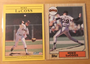 1991 Fleer #264 Mike Lacoss Topps 1987 #151 - Bild 1 von 2