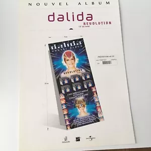 DALIDA - REVOLUTION - PRESENTOIR - PLAN MÉDIA - RARE FRENCH PRESS/KIT!!!!!! - Foto 1 di 1
