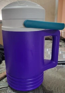 Vintage lila Iglu Legende Flip Ausgießer Krug 1/2 halbe Gallone Krug mit Griff - Bild 1 von 4