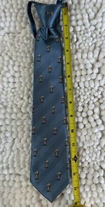Little Boys Johnson Brothers zipper tie Blue Pattern - Picture 1 of 6