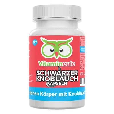 VITAMINEULE Black Garlic Capsules with 700mg Extract (10:1) - Vegan - Vitamin Owl