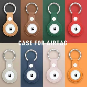 Custodia in pelle per Apple Airtag tracker portachiavi custodia guscio - Foto 1 di 12