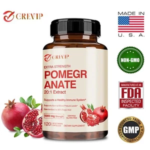 Pomegranate 5000mg - 40% Ellagic Acid - Cardiovascular Health, Healthy Aging - Picture 1 of 13