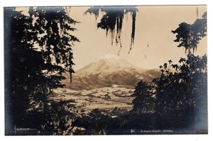 Vintage Postcard Photo Panaroma view of Mexico El Popocatopell Gevaey Photo - Picture 1 of 2
