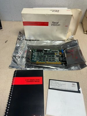 Racal-Interlan NI6510C-10BT ISA Network Interface Card, Drivers, Manual with Box - Image 1 of 4