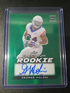 George Holani - Leaf Electrum 2024 - Seahawks - Rookie - Green - Auto - RC - /5 - Bild 1 von 5