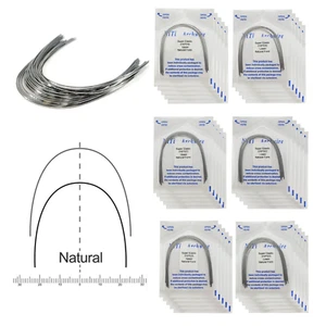 Dental Orthodontic Arch Wire Niti Rectangular Natural Form Upper Lower 10pcs/pk - Picture 1 of 22