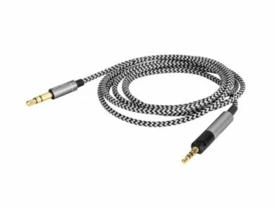 Cable de nylon de audio de repuesto para Sennheiser HD595 HD598 HD 558 518 HD 400 PRO Foto 1 de 4