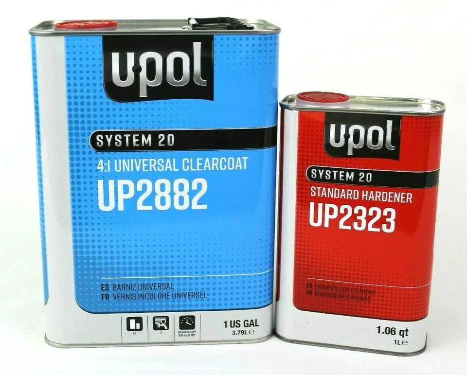 U-POL UP2882 Universal Urethane Clear Coat Gallon Kit W/UP2323 Std Hardner UPOL - Image 1 of 1