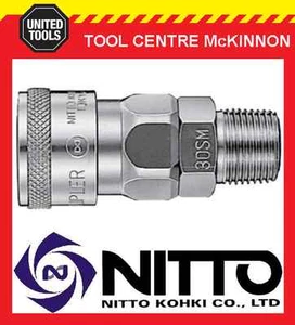 NITTO FEMALE COUPLING AIR FITTING WITH 3/8” BSP MALE THREAD (30SM) – JAPAN MADE - Picture 1 of 2