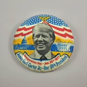 1977 / 1980 JIMMY CARTER / MONDALE (3) INAUGURATION PINS & RE-ELECT Politic Pins - Picture 1 of 12