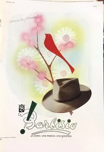 1948 PUBBLICITÀ LOCANDINA CAPPELLI BARBISIO Advertising - Imagen 1 de 1
