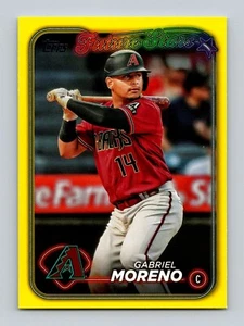 2024 Topps #268 Gabriel Moreno Yellow Retail Arizona Diamondbacks - Picture 1 of 2