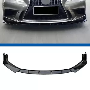 Front Bumper Lip Body Kit For 2014-2016 Lexus IS250 IS350 F-Sport Glossy Black - Foto 1 di 11