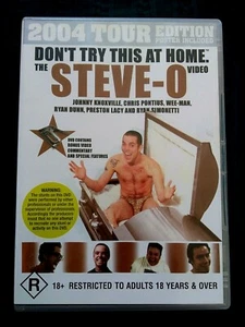 DON’T TRY THIS AT HOME - THE STEVE – O - 2004 TOUR EDITION - DVD- R-2- LIKE NEW - Picture 1 of 2