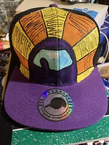 Lila Urban Among Us Spiel Sus Crew Trucker Mütze Shortiez Tinte Druckknopflasche Graffiti - Bild 1 von 2
