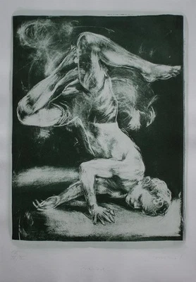 Martin Stommel Breakdancer Zeitgenössische Kunst Bonn Lithografie 2016 EE 4/10 - Bild 1 von 2