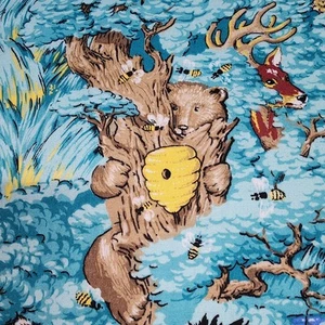 2Y3" CUTE Woodland Animals Cotton Quilt Fabric Classic Cottons 1994 A2 - Picture 1 of 6