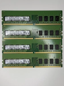 16 GB (4x4GB) DDR4 ECC UDIMM RAM - SK Hynix HMA451U7AFR8N-TF - PC4-2133P - 1Rx8 - Bild 1 von 2