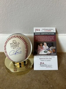Alex Bregman Signed Auto 2017 World Series Baseball Houston Astros JSA COA - Picture 1 of 4