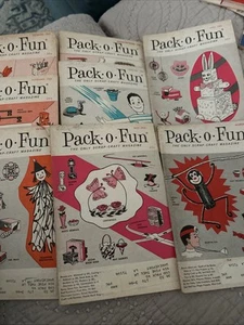 Vintage Pack-o-fun Scrap Craft Magazine 1965 Set Except Jan-Feb - Picture 1 of 4