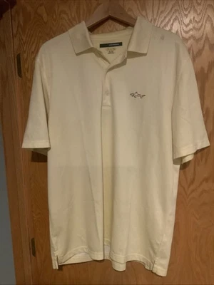 GREG NORMAN PLAY DRY бежевая рубашка для гольфа XL #LZK0000 - Изображение 1 из 4