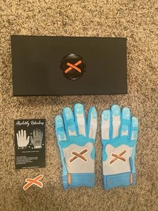 NEW Aria Absolutely Ridiculous Batting Gloves Pushin’ P Whiteout Adult Large - Picture 1 of 2