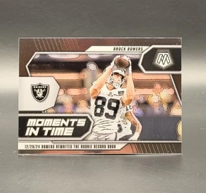 2025 Panini Mosaic Brock Bowers #17 Moments In Time Insert Raiders 💥 - Picture 1 of 2
