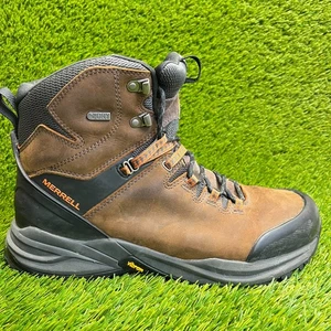 Merrell Phaserbound Mens Size 11 Brown Black Waterproof Walking Hiking Boots - Picture 1 of 10