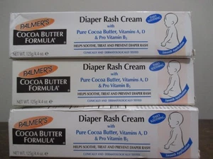 3x Palmer's Diaper Rash Cream Cocoa Butter Vitamins 4.4 oz - Picture 1 of 1