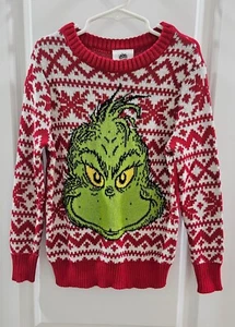 The Grinch Red and white with Grinch's Ugly Sweater Size XS Kids Unisex (4-5) - Picture 1 of 5