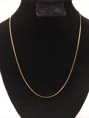 "Collar de cadena ITALIA UNOAERRE 18K (750) de oro amarillo de 1 mm de ancho 16,5"" de largo 2,5 gr." Foto 1 de 4