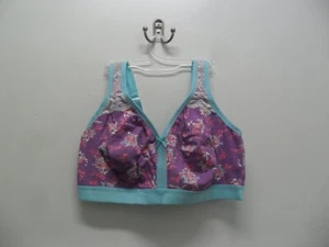 NWOT Comfort Choice Wireless Back Hook Multicolor Bra Size 40DDD - Picture 1 of 1