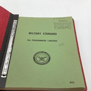 December 10, 1980 Ada Programming Language Military Standard Manual *RARE* - Picture 1 of 8