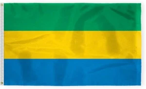 Bandiera AGAS Gabon - Multi Variazione - Bandiere Internazionali - Foto 1 di 13