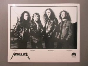 Metalica black & white 8 X 10 glossy promo photo Leather Jackets ! - Picture 1 of 1