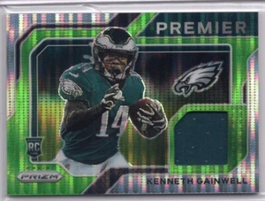 Kenneth Gainwell 2021 Panini Prizm Football Premier Jersey Green Pulsar - Bild 1 von 2