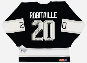 Luc Robitaille Signed Los Angeles Kings CCM Authentic Jersey Multi Stat JSA COA - Picture 1 of 6