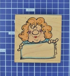 Sello de goma montado Georgia's on my Mind 1999 Mark Towner h-14058 estampassions - Imagen 1 de 5