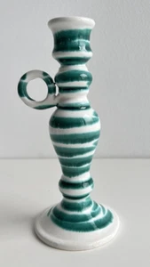 Gmundner Keramik grün geflammt Kerzenständer Kerzenhalter GK121 (2401DM27) 09/25 - Imagen 1 de 5