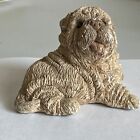 Shar Pei Dog Figurine Small Size Lying Down Stone Critter Made USA 1988
