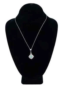 COLLAR COLGANTE PLATA ESTERLINA CON PIEDRAS - Imagen 1 de 10