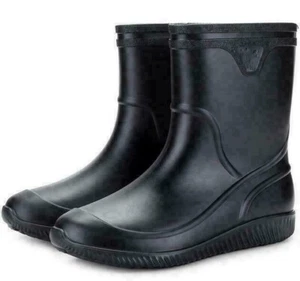 Hombres Botas de Lluvia Impermeables Antideslizantes Agua Jardín Cocina Botas al Tobillo Zapatos Informales - Imagen 1 de 16