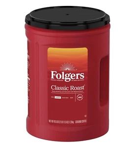 Folgers Classic Medium Roast Ground Coffee, 43.5 oz - Picture 1 of 4