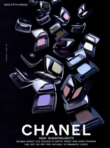 1997 Chanel Makeup Shadowlights Augenfarbe 1-seitig MAGAZINANZEIGE - Bild 1 von 1